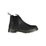 Gas Black Polyurethane Men Ankle Boot