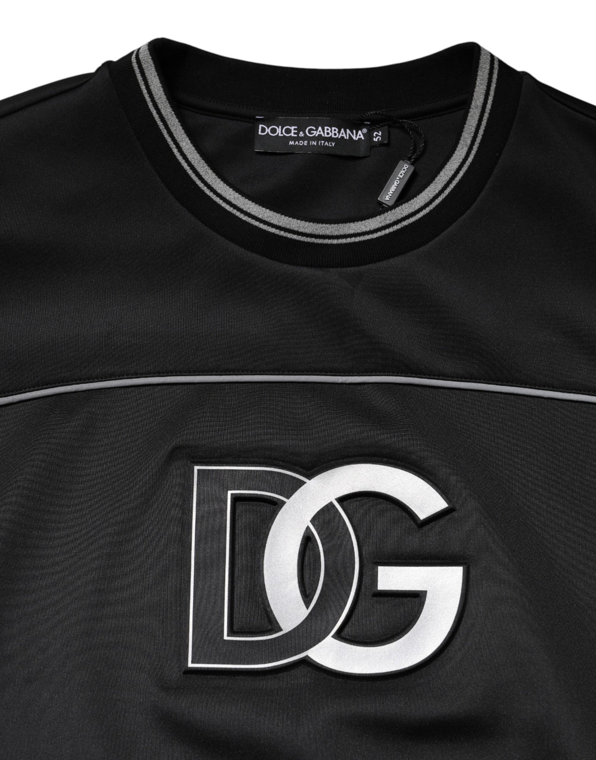 Dolce & Gabbana Black DG Logo Crew Neck Sweatshirt Sweater