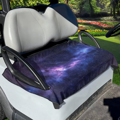Yewattles Golf Cart Seat Covers Hunting Cart Seat Blanket Towel Travel Sports Galaxy Space Golf Cart Seat Cover for 2-Person Seats Club Car Accessories Decor