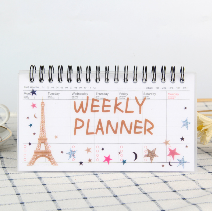 Korean Stationery Cartoon Tearable Weekly Planner Notebook