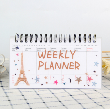 Korean Stationery Cartoon Tearable Weekly Planner Notebook