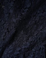 Dolce & Gabbana Blue Lace Ruffle A-line Knee Length Dress