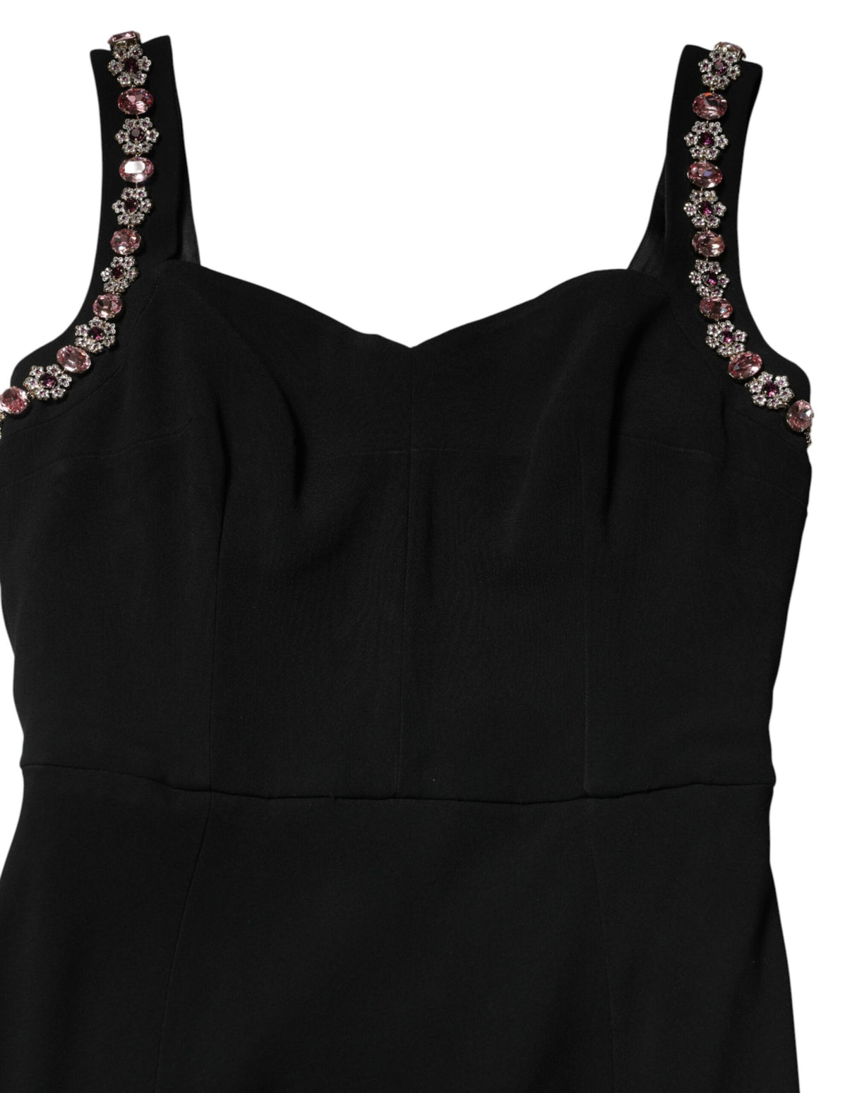 Dolce & Gabbana Black Embellished Bodycon Long Gown Dress