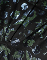 Dolce & Gabbana BlueGreen Floral Metallic Slim Trouser Pants