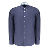 North Sails Blu Cotton Men Shirt