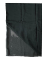 Dolce & Gabbana Dark Green Silk Neck Wrap Foulard  Scarf