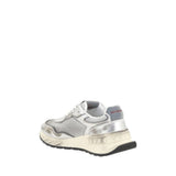 Dsquared² White Calf Leather Bos Taurus Athletic Sneakers