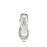 Dsquared² White Calf Leather Bos Taurus Athletic Sneakers