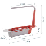 Telescopic Sink Drain Rack and Storage Organizer