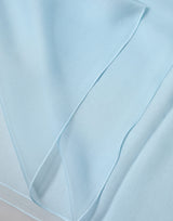 Dolce & Gabbana Light Blue Stole Silk Neck Wrap Shawl Scarf