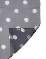 Dolce & Gabbana Blue Polka Dot Silk Square Foulard 91.5cm x 89.5cm Scarf