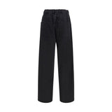 MM6 Black Cotton Casual Pants
