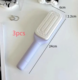 4-in-1 Self-Cleaning Hair Brush