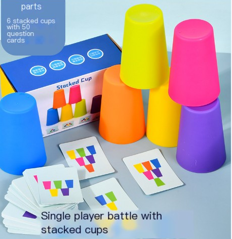 Kids Stacking Cup Game - Educational Interactive Toy