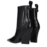 Valentino Garavani Black Leather Ankle Boots