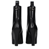 Valentino Garavani Black Leather Ankle Boots
