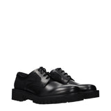 Valentino Garavani Black Leather Oxfords And Derbies