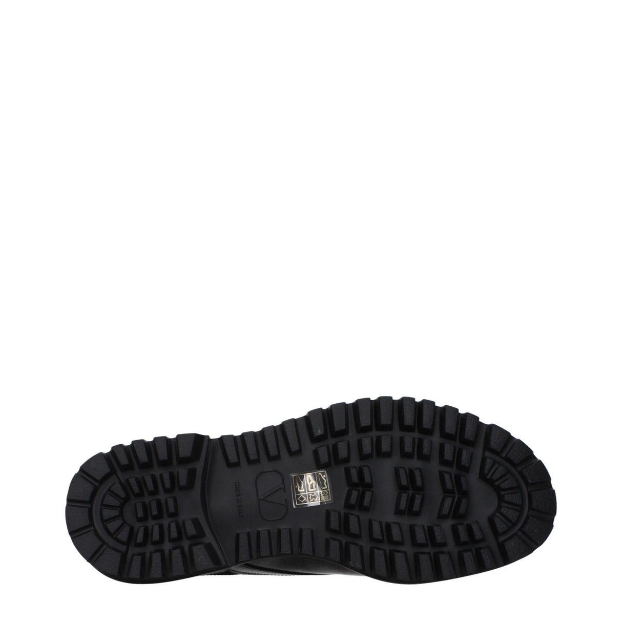 Valentino Garavani Black Leather Oxfords And Derbies