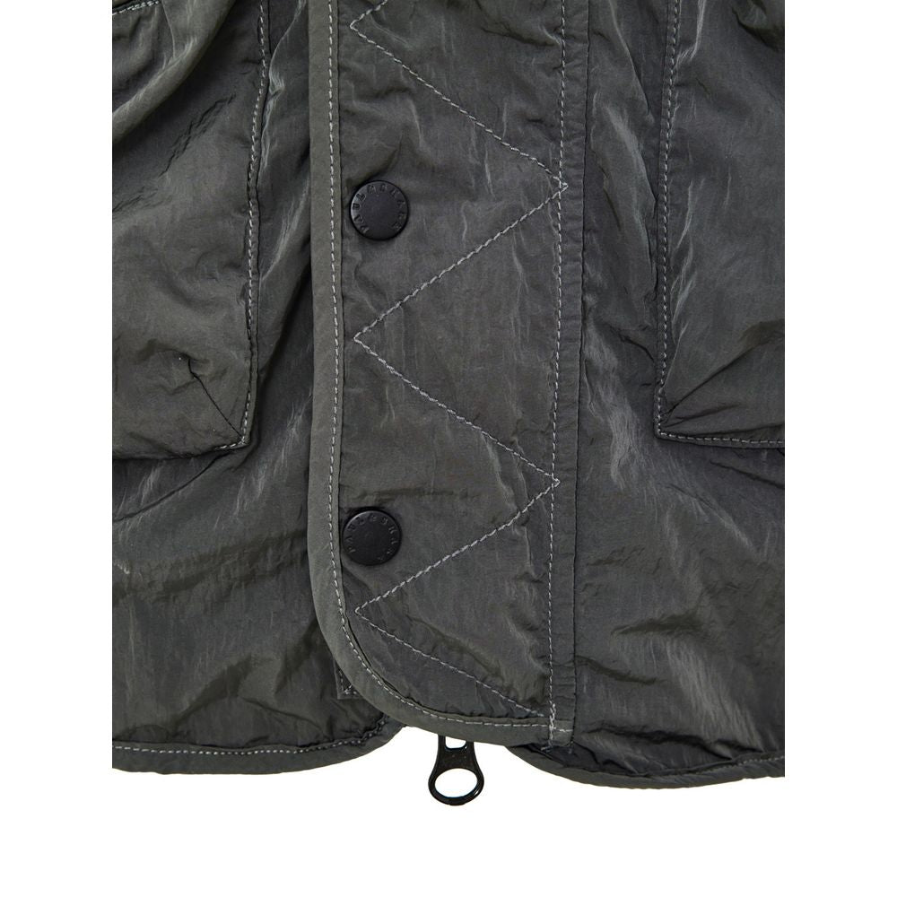 Paul & Shark Gray Polyester Sleveless Jacket