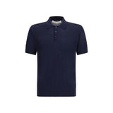 Golden Goose Blue Wool Oves Aries Polo Shirt