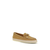 Tod's Beige Rubber Platform Loafers