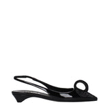 Prada Black Leather Flat Sandals