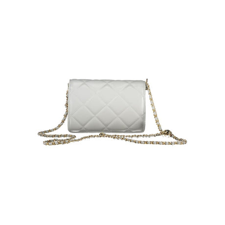 Mario Valentino Gray Polyurethane Women's Bag With Adjustable Chain Strap