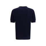 Brunello Cucinelli Blue Linen T-Shirt