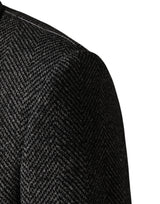 Dolce & Gabbana Gray Wool Blend Long Trench Coat Men Jacket