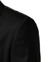 Dolce & Gabbana Dark Gray Fantasy Single Breasted Jacket Blazer