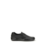 Prada Black Calf Leather Bos Taurus Slip-On Loafers