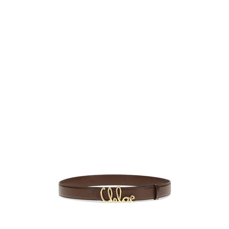 Chloé Brown Calf Leather Bos Taurus Regular Belt