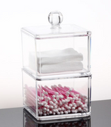Acrylic Storage Box for Cotton Pads and Swabs