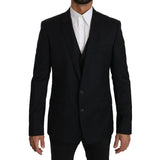 Dolce & Gabbana Blue Viscose Two-Piece Suit