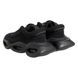 Dolce & Gabbana Black Slip On Low Top Wave Sneakers Shoes