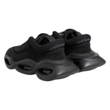 Dolce & Gabbana Black Slip On Low Top Wave Sneakers Shoes
