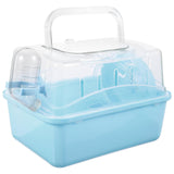 Ipetboom Hamster Cage Small Containers Clear Container Small Stand Outdoor Cage Clear Stand Small Pet Carrying Cage Small Pet Container Travel Fully Transparent Hamster House Plastic 11.00X6.7in
