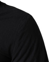 Dolce & Gabbana Dark Blue Cotton Full Zip Bomber Men Jacket