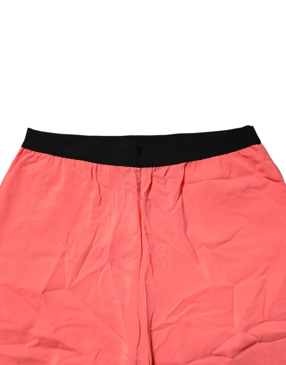 Jucca Neon Pink High Waist Straight Wide Leg Trouser Pants