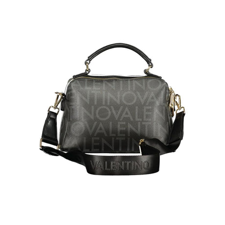 Mario Valentino Nero Poliuretano Donna Bag with Adjustable and Removable Strap