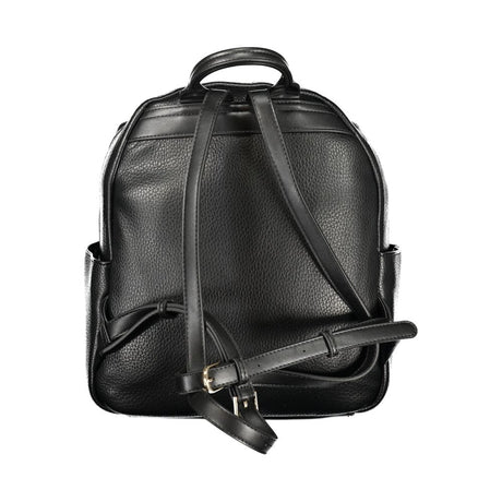 Mario Valentino Black Polyurethane Women Backpack