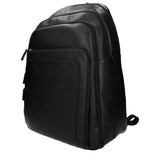 Piquadro Black Leather Backpack