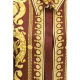 Versace Bordeaux Silk Shirt