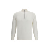 Brunello Cucinelli White Cotton Sweatshirt