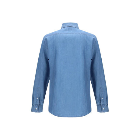 Brunello Cucinelli Blue Denim Shirt