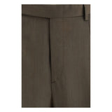 Brioni Bicolor Fleece Wool Casual Pants