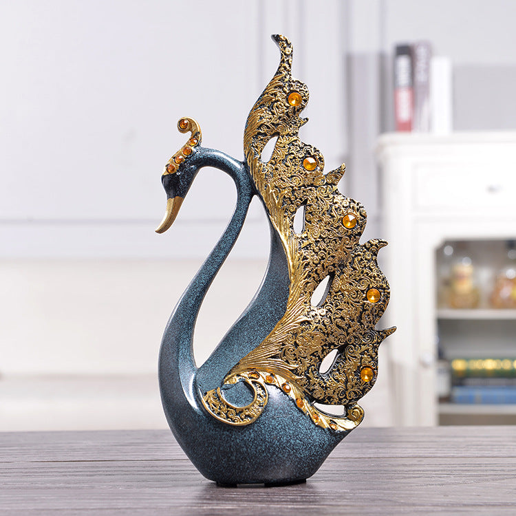 European Couple Swan Home Decor for Weddings and Gifts