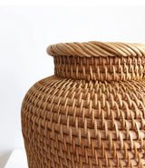 Vietnamese Handwoven Rattan Vase for Home Decor