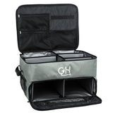 GreenHaven Golf Trunk Organizer Waterproof Car Golf Shoes Bag with Separate Ventilated Compartments Large Golf Storage Box for Shoes Golf Balls Tees Clothes Gloves Accessories Golf Gift for Men(Grey)