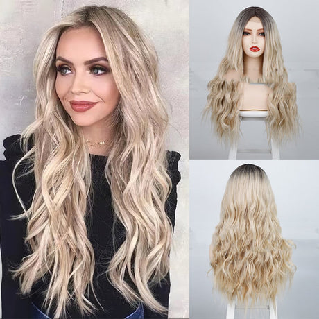 Fluffy Water Ripple Wig Headband Accessory